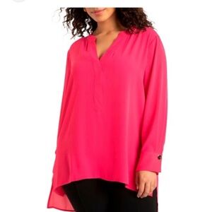 Eloquii Pink Blouse Size 18 NWT